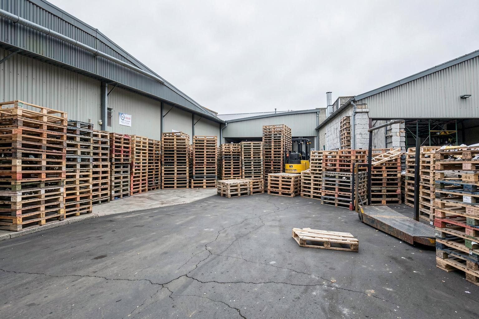 Reusable pallets sorted to keep them in circulation and cut waste