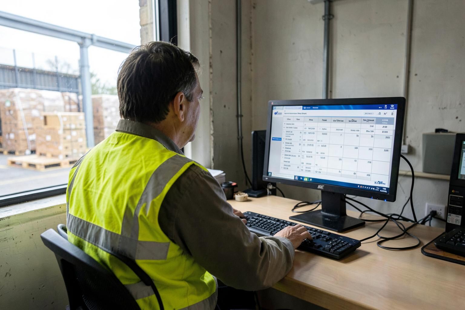 Scheduled pallet deliveries arriving on a managed supply account